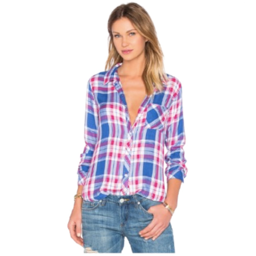 Rails Hunter Button Down In Marina Flamingo - image 1